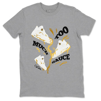 4s Sail shirt to match jordans Too Much Sauce sneaker tees Air Jordan 4 Sail SNRT Sneaker Release Tees unisex cotton Heather Grey 2 crew neck shirt