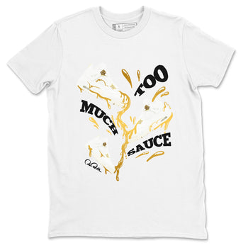 4s Sail shirt to match jordans Too Much Sauce sneaker tees Air Jordan 4 Sail SNRT Sneaker Release Tees unisex cotton White 2 crew neck shirt