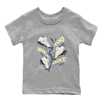 Air Jordan 5 A Ma Maniere x Photon Dust shirt to match jordans Too Much Sauce sneaker tees Jordan 5 A Ma Maniere "Dawn" SNRT Sneaker Release Tees Baby Toddler Heather Grey 2 T-Shirt