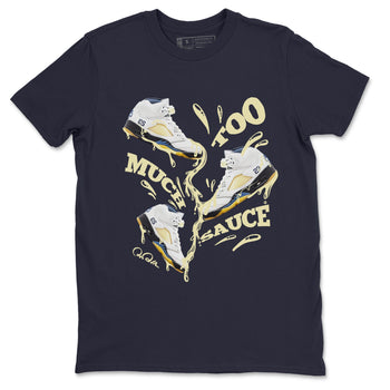 Air Jordan 5 A Ma Maniere x Photon Dust shirt to match jordans Too Much Sauce sneaker tees Jordan 5 A Ma Maniere "Dawn" SNRT Sneaker Release Tees Unisex Navy 2 T-Shirt