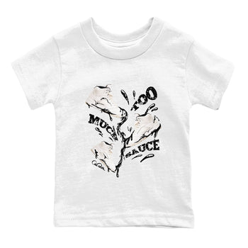 5s Sail shirt to match jordans Too Much Sauce sneaker tees Air Jordan 5 Sail SNRT sneaker release tees baby toddler White 2 cotton Shirt