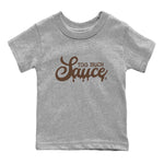 Dunk Low WMNS Cacao Wow sneaker shirt to match jordans Too Much Sauce sneaker tees Dunk Cacao Wow SNRT Sneaker Release Tees Baby Toddler Heather Grey 2 T-Shirt