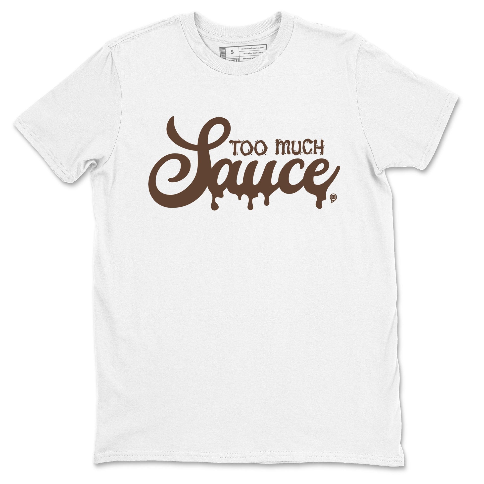 Dunk Low WMNS Cacao Wow sneaker shirt to match jordans Too Much Sauce sneaker tees Dunk Cacao Wow SNRT Sneaker Tees Crew Neck Unisex Cotton Sneaker T-Shirt White 2 T-Shirt
