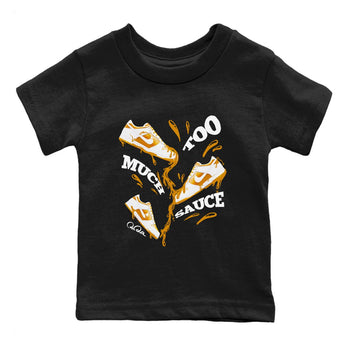 Dunk Dark Curry shirt to match jordans Too Much Sauce sneaker tees AJ1 Low Dark Curry SNRT sneaker release tees baby toddler Black 2 cotton Shirt