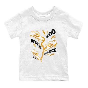 Dunk Dark Curry shirt to match jordans Too Much Sauce sneaker tees AJ1 Low Dark Curry SNRT sneaker release tees baby toddler White 2 cotton Shirt