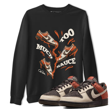 Dunk Red Panda shirt to match jordans Too Much Sauce sneaker tees Nike Dunk LowRed Panda SNRT Sneaker Release Tees Unisex Black 1 T-Shirt