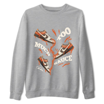 Dunk Red Panda shirt to match jordans Too Much Sauce sneaker tees Nike Dunk LowRed Panda SNRT Sneaker Release Tees Unisex Heather Grey 2 T-Shirt