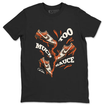 Dunk Red Panda shirt to match jordans Too Much Sauce sneaker tees Nike Dunk LowRed Panda SNRT Sneaker Release Tees Unisex Black 2 T-Shirt