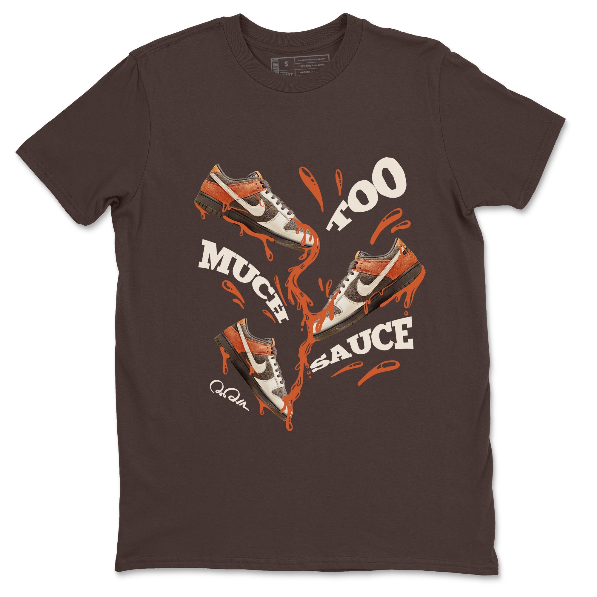 Dunk Red Panda shirt to match jordans Too Much Sauce sneaker tees Nike Dunk LowRed Panda SNRT Sneaker Release Tees Unisex Dark Chocolate 2 T-Shirt