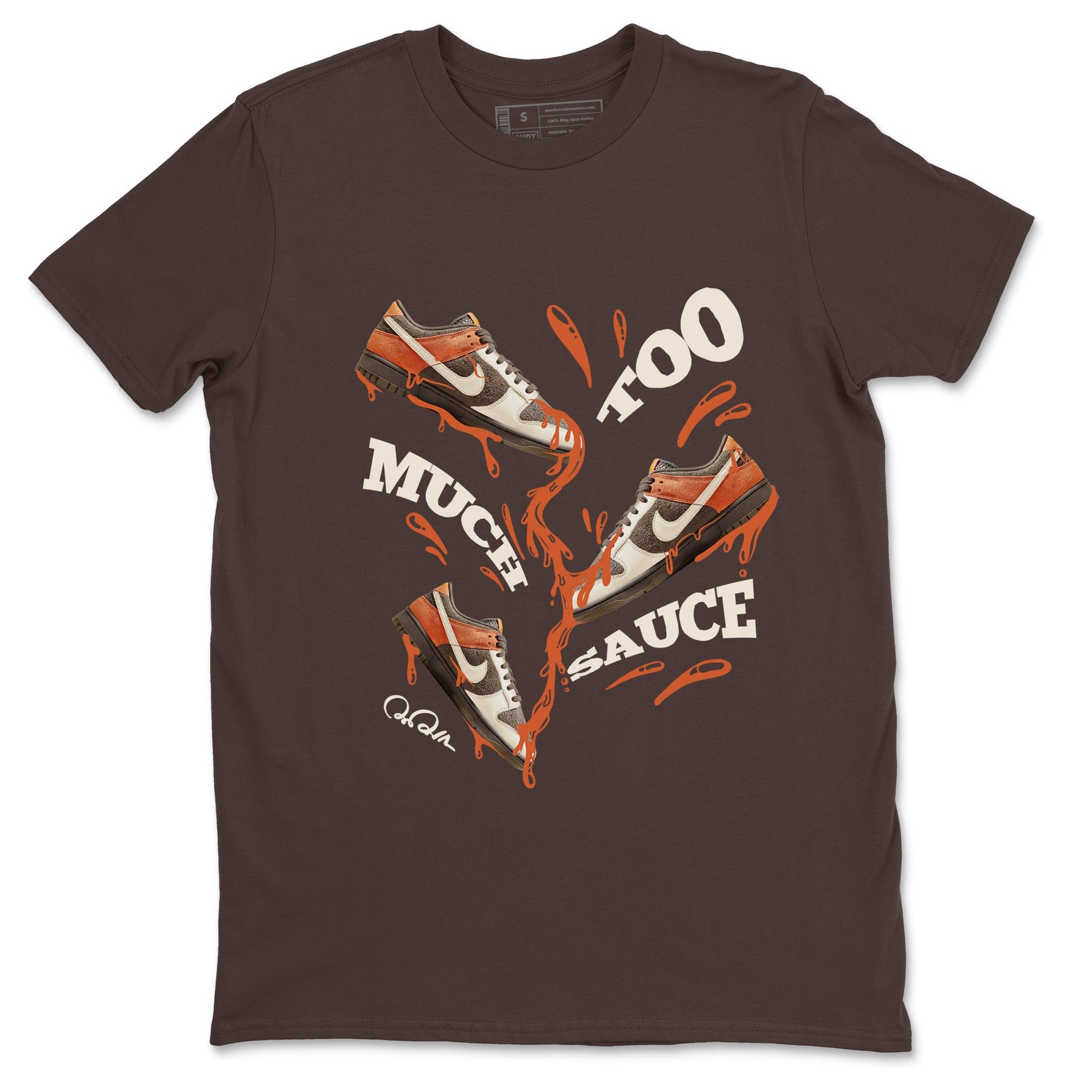 Dunk Red Panda shirt to match jordans Too Much Sauce sneaker tees Nike Dunk LowRed Panda SNRT Sneaker Release Tees Unisex Dark Chocolate 2 T-Shirt