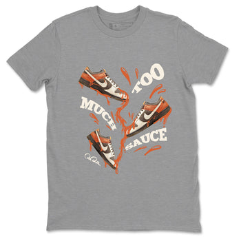 Dunk Red Panda shirt to match jordans Too Much Sauce sneaker tees Nike Dunk LowRed Panda SNRT Sneaker Release Tees Unisex Heather Grey 2 T-Shirt