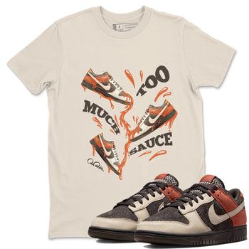 Dunk Red Panda shirt to match jordans Too Much Sauce sneaker tees Nike Dunk LowRed Panda SNRT Sneaker Release Tees Unisex Natural 1 T-Shirt