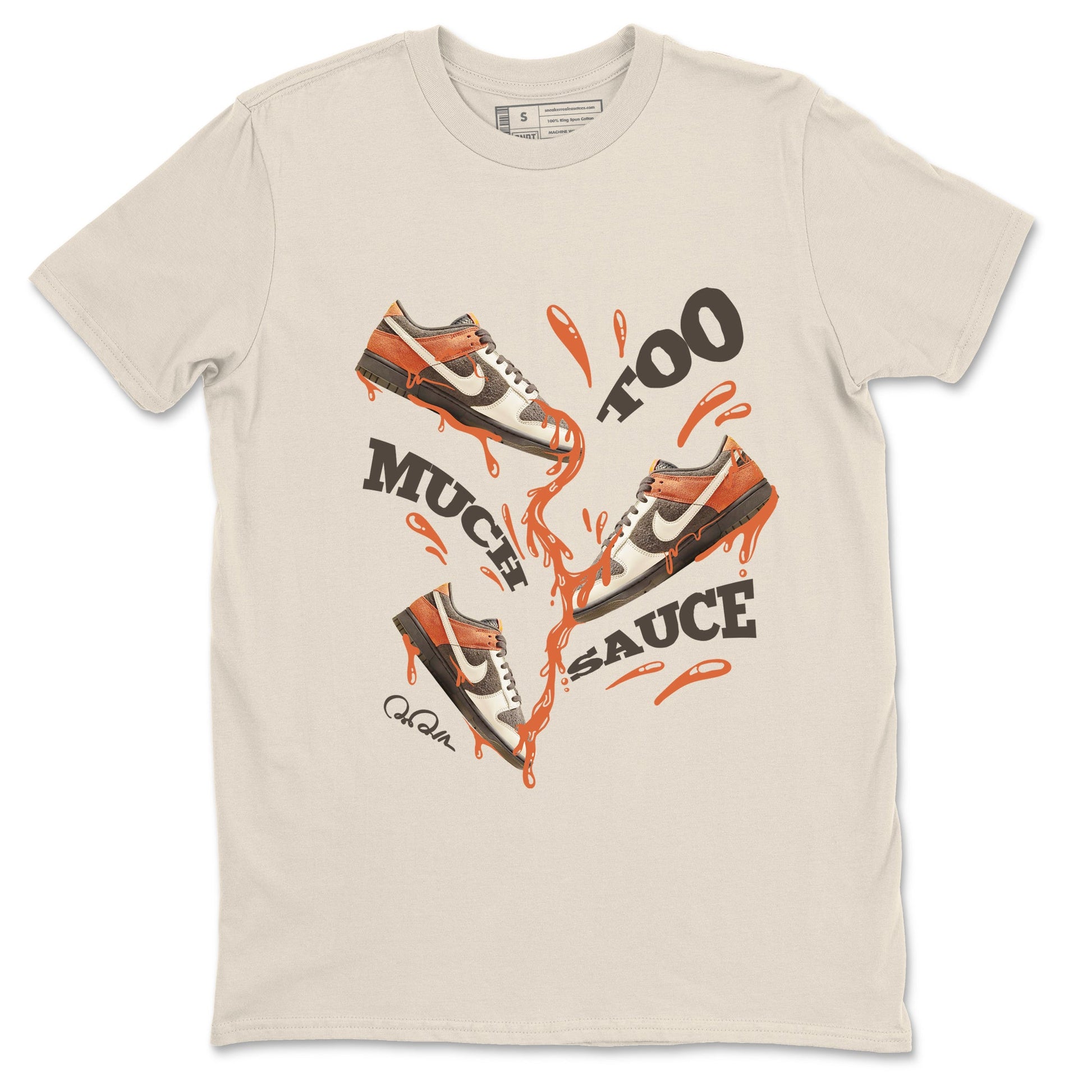 Dunk Red Panda shirt to match jordans Too Much Sauce sneaker tees Nike Dunk LowRed Panda SNRT Sneaker Release Tees Unisex Natural 2 T-Shirt