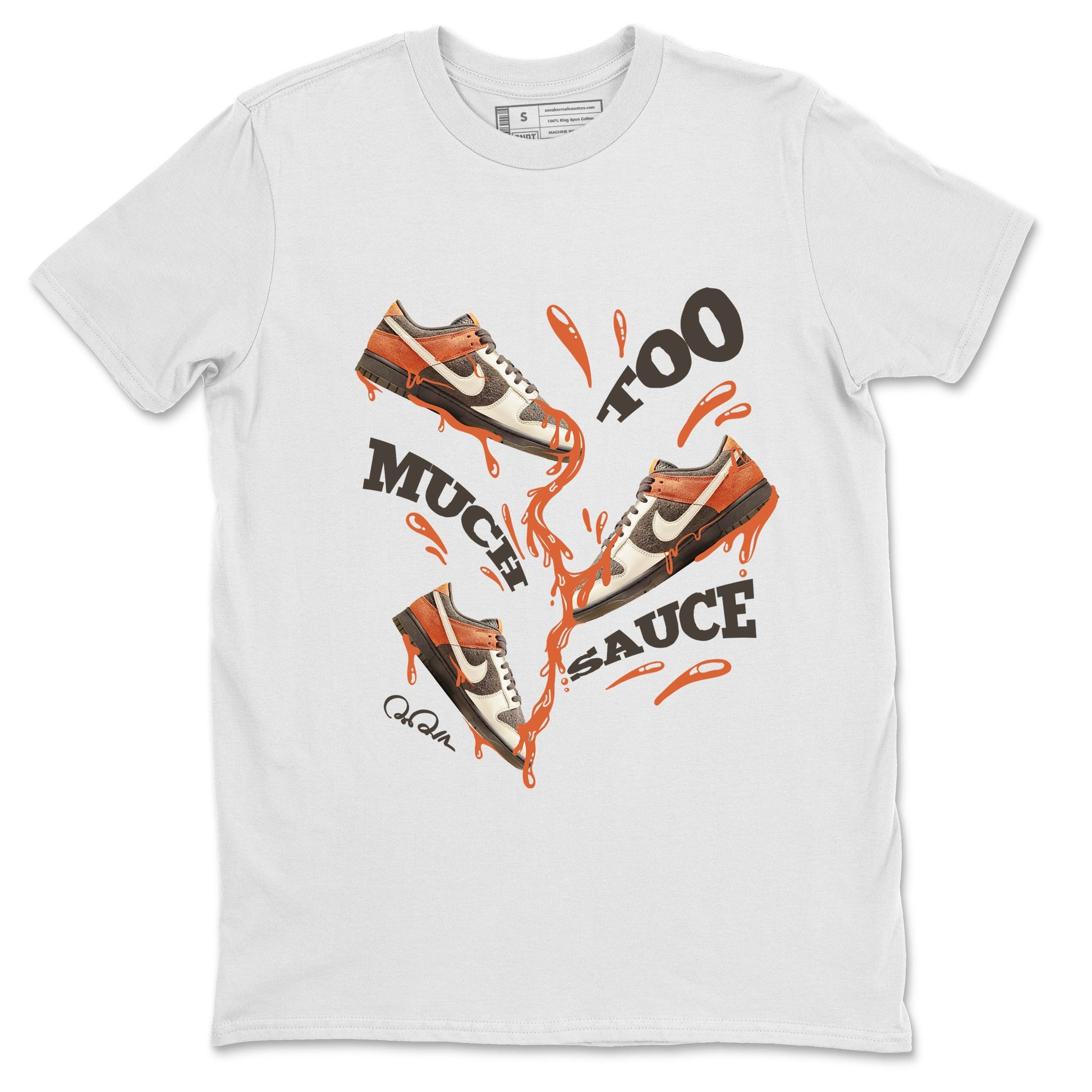 Dunk Red Panda shirt to match jordans Too Much Sauce sneaker tees Nike Dunk LowRed Panda SNRT Sneaker Release Tees Unisex White 2 T-Shirt