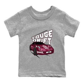 Air Jordan 1 Metallic Burgundy shirt to match jordans Touge Drift sneaker tees AJ1 Metallic Burgundy SNRT Sneaker Release Tees Baby Toddler Heather Grey 2 T-Shirt