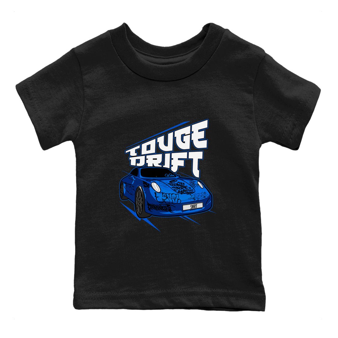 Air Jordan 1 Royal Imagined shirt to match jordans Touge Drift sneaker tees AJ1 Royal Imagined SNRT Sneaker Release Tees Baby Toddler Black 2 T-Shirt