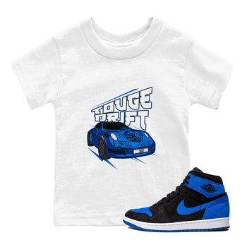 Air Jordan 1 Royal Imagined shirt to match jordans Touge Drift sneaker tees AJ1 Royal Imagined SNRT Sneaker Release Tees Baby Toddler White 1 T-Shirt