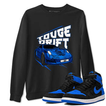 Air Jordan 1 Royal Imagined shirt to match jordans Touge Drift sneaker tees AJ1 Royal Imagined SNRT Sneaker Release Tees Unisex Black 1 T-Shirt
