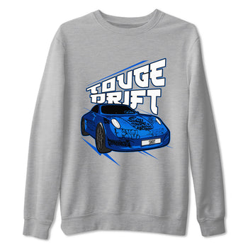 Air Jordan 1 Royal Imagined shirt to match jordans Touge Drift sneaker tees AJ1 Royal Imagined SNRT Sneaker Release Tees Unisex Heather Grey 2 T-Shirt