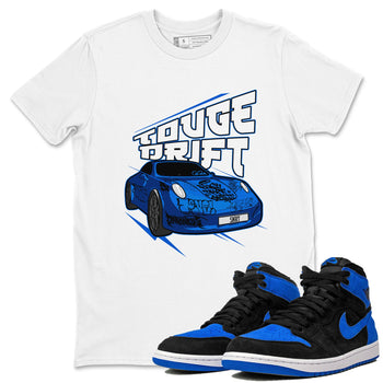 Air Jordan 1 Royal Imagined shirt to match jordans Touge Drift sneaker tees AJ1 Royal Imagined SNRT Sneaker Release Tees Unisex White 1 T-Shirt