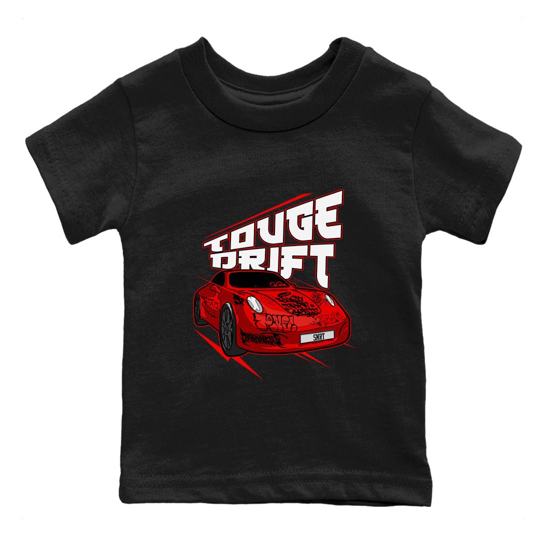 Air Jordan 12 Cherry shirt to match jordans Touge Drift sneaker tees AJ12 Cherry SNRT Sneaker Release Tees Baby Toddler Black 2 T-Shirt