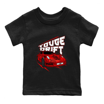 Air Jordan 12 Cherry shirt to match jordans Touge Drift sneaker tees AJ12 Cherry SNRT Sneaker Release Tees Baby Toddler Black 2 T-Shirt