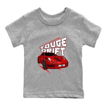 Air Jordan 12 Cherry shirt to match jordans Touge Drift sneaker tees AJ12 Cherry SNRT Sneaker Release Tees Baby Toddler Heather Grey 2 T-Shirt