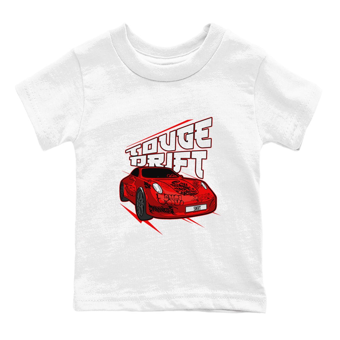 Air Jordan 12 Cherry shirt to match jordans Touge Drift sneaker tees AJ12 Cherry SNRT Sneaker Release Tees Baby Toddler White 2 T-Shirt