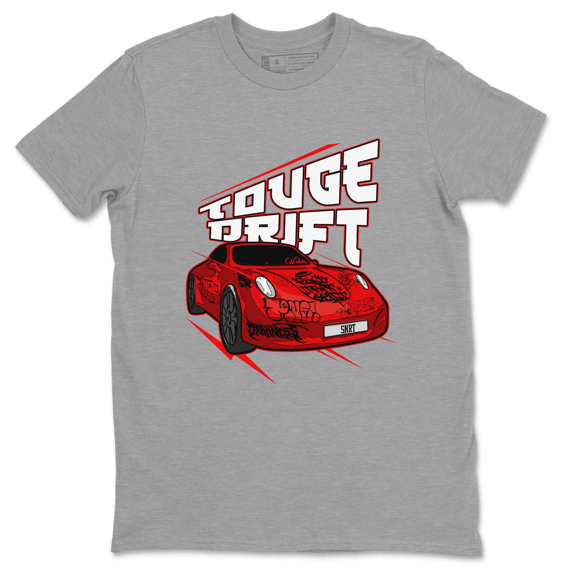 Air Jordan 12 Cherry shirt to match jordans Touge Drift sneaker tees AJ12 Cherry SNRT Sneaker Release Tees Unisex Heather Grey 2 T-Shirt