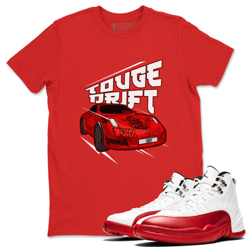 Air Jordan 12 Cherry shirt to match jordans Touge Drift sneaker tees AJ12 Cherry SNRT Sneaker Release Tees Unisex Red 1 T-Shirt