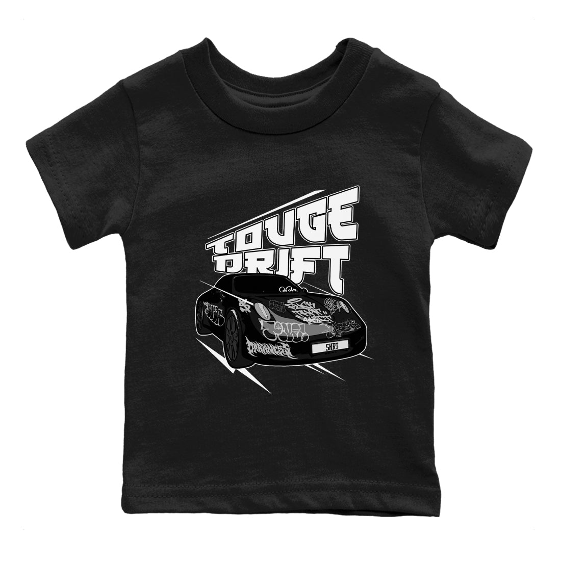 14s Panda shirt to match jordans Touge Drift sneaker tees Air Jordan 14 Panda SNRT Sneaker Release Tees Baby Toddler Black 2 T-Shirt