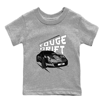 14s Panda shirt to match jordans Touge Drift sneaker tees Air Jordan 14 Panda SNRT Sneaker Release Tees Baby Toddler Heather Grey 2 T-Shirt