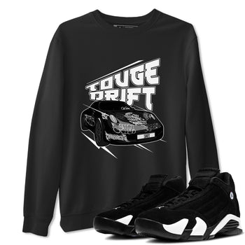14s Panda shirt to match jordans Touge Drift sneaker tees Air Jordan 14 Panda SNRT Sneaker Release Tees Unisex Black 1 T-Shirt