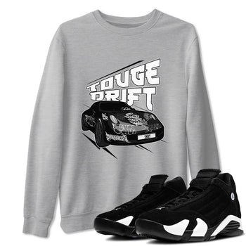 14s Panda shirt to match jordans Touge Drift sneaker tees Air Jordan 14 Panda SNRT Sneaker Release Tees Unisex Heather Grey 1 T-Shirt