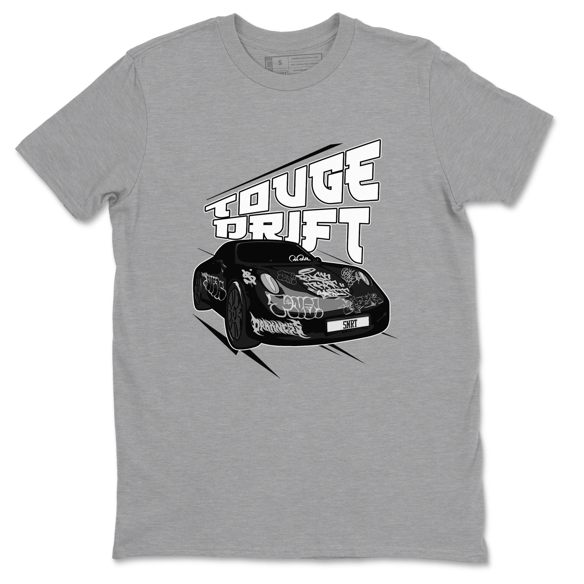 14s Panda shirt to match jordans Touge Drift sneaker tees Air Jordan 14 Panda SNRT Sneaker Release Tees Unisex Heather Grey 2 T-Shirt