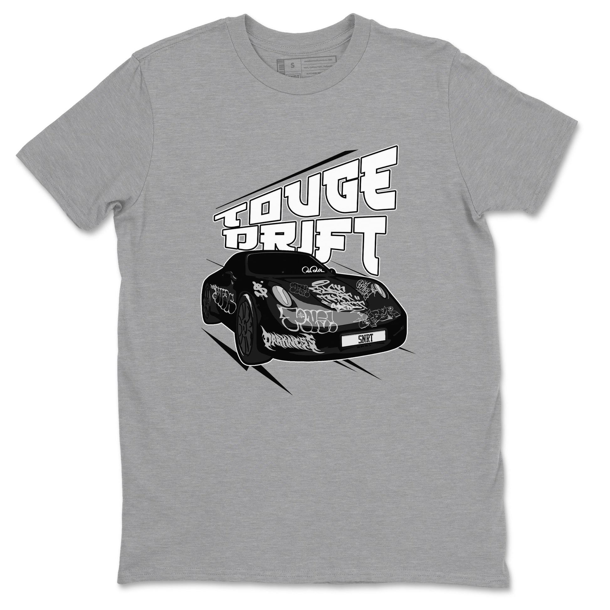 14s Panda shirt to match jordans Touge Drift sneaker tees Air Jordan 14 Panda SNRT Sneaker Release Tees Unisex Heather Grey 2 T-Shirt