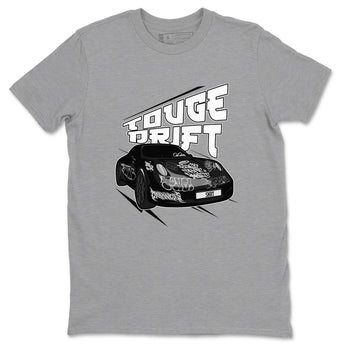 14s Panda shirt to match jordans Touge Drift sneaker tees Air Jordan 14 Panda SNRT Sneaker Release Tees Unisex Heather Grey 2 T-Shirt