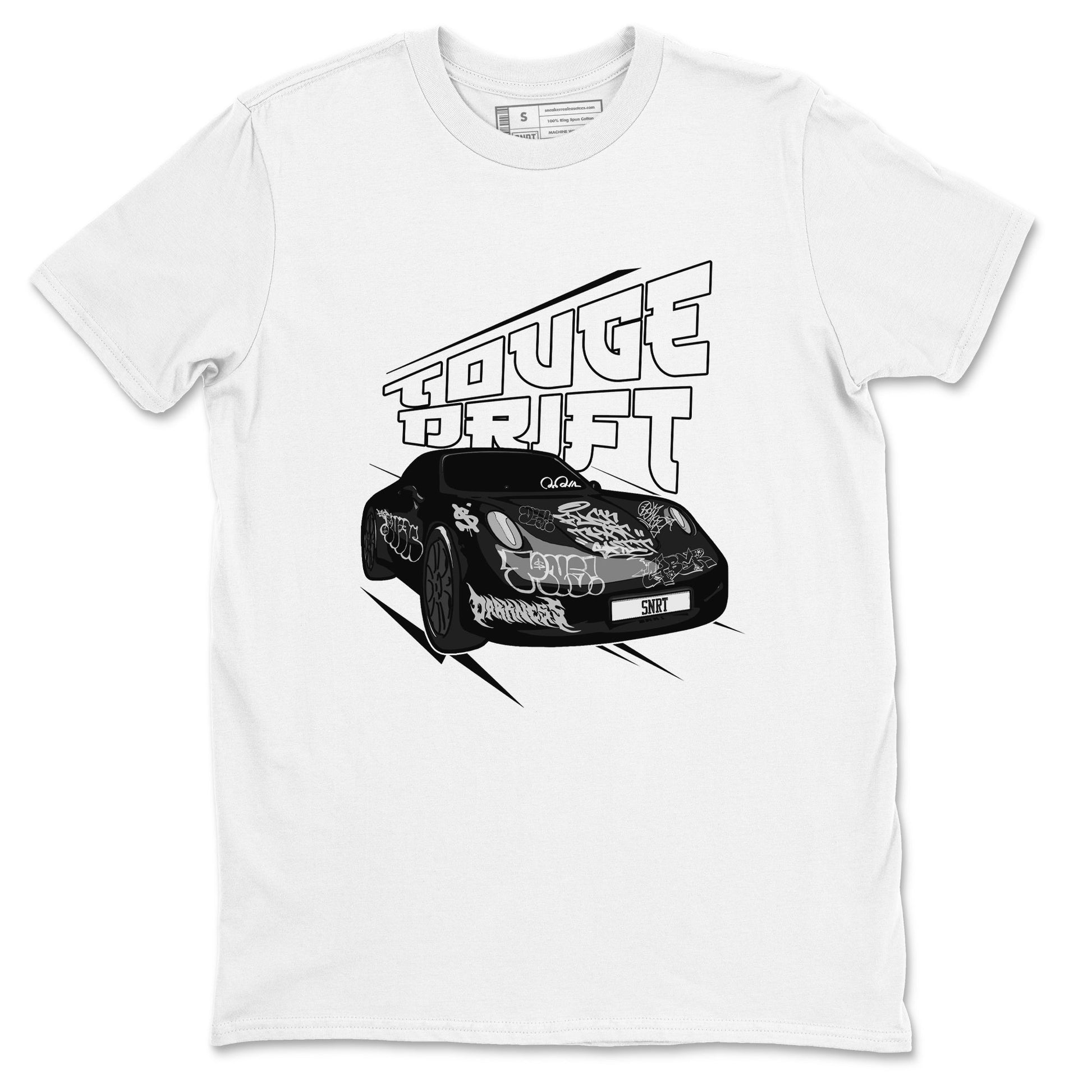 14s Panda shirt to match jordans Touge Drift sneaker tees Air Jordan 14 Panda SNRT Sneaker Release Tees Unisex White 2 T-Shirt