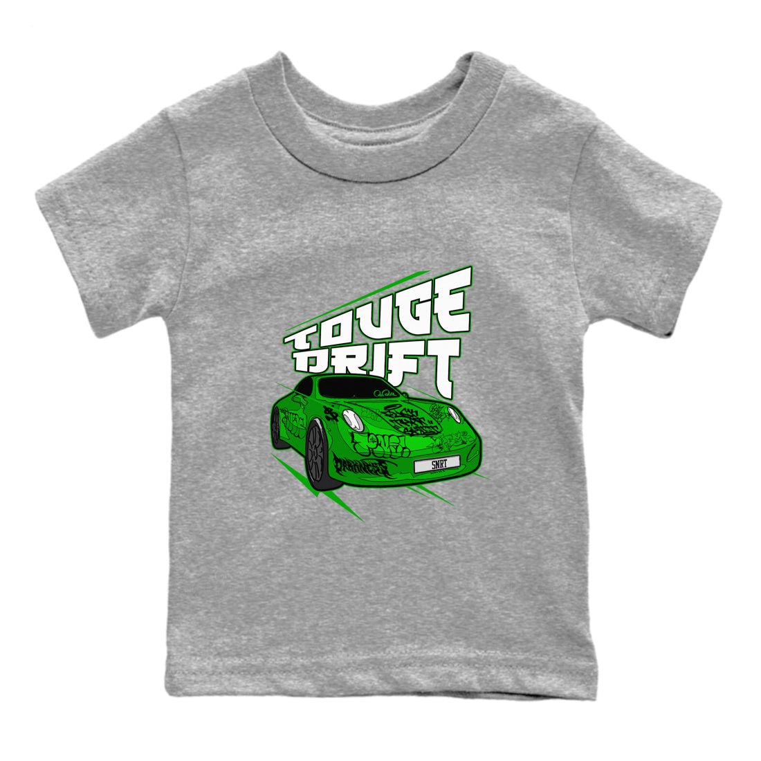 Air Jordan 5 Lucky Green shirt to match jordans Touge Drift sneaker tees AJ5 Lucky Green SNRT Sneaker Release Tees Baby Toddler Heather Grey 2 T-Shirt