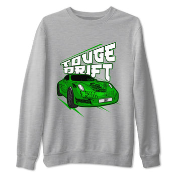 Air Jordan 5 Lucky Green shirt to match jordans Touge Drift sneaker tees AJ5 Lucky Green SNRT Sneaker Release Tees Unisex Heather Grey 2 T-Shirt