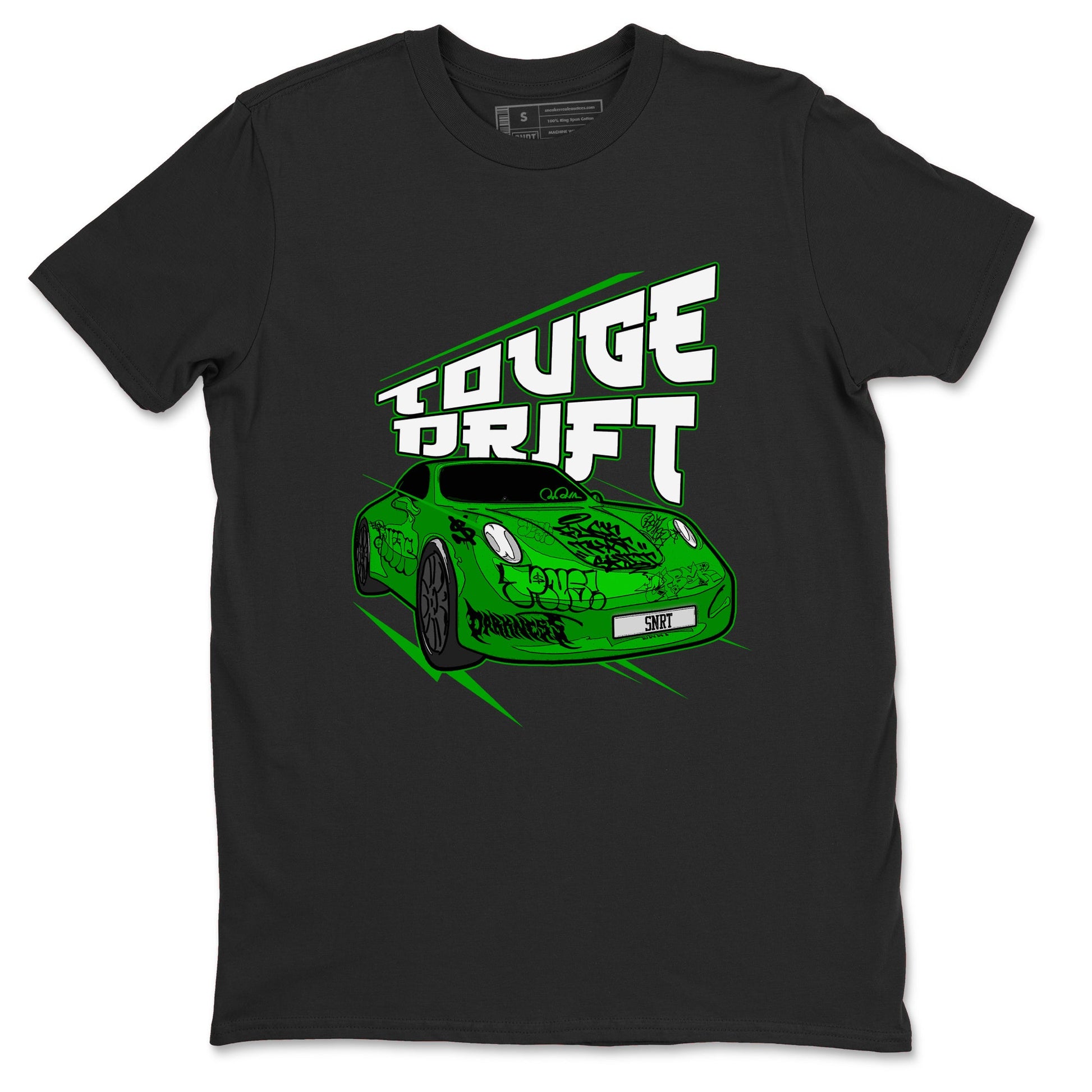 Air Jordan 5 Lucky Green shirt to match jordans Touge Drift sneaker tees AJ5 Lucky Green SNRT Sneaker Release Tees Unisex Black 2 T-Shirt