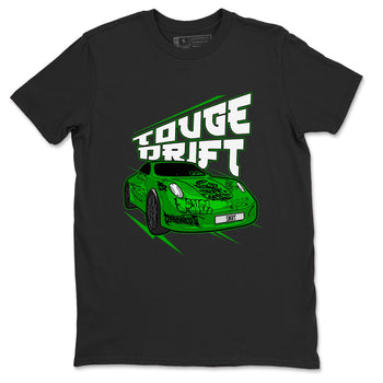 Air Jordan 5 Lucky Green shirt to match jordans Touge Drift sneaker tees AJ5 Lucky Green SNRT Sneaker Release Tees Unisex Black 2 T-Shirt