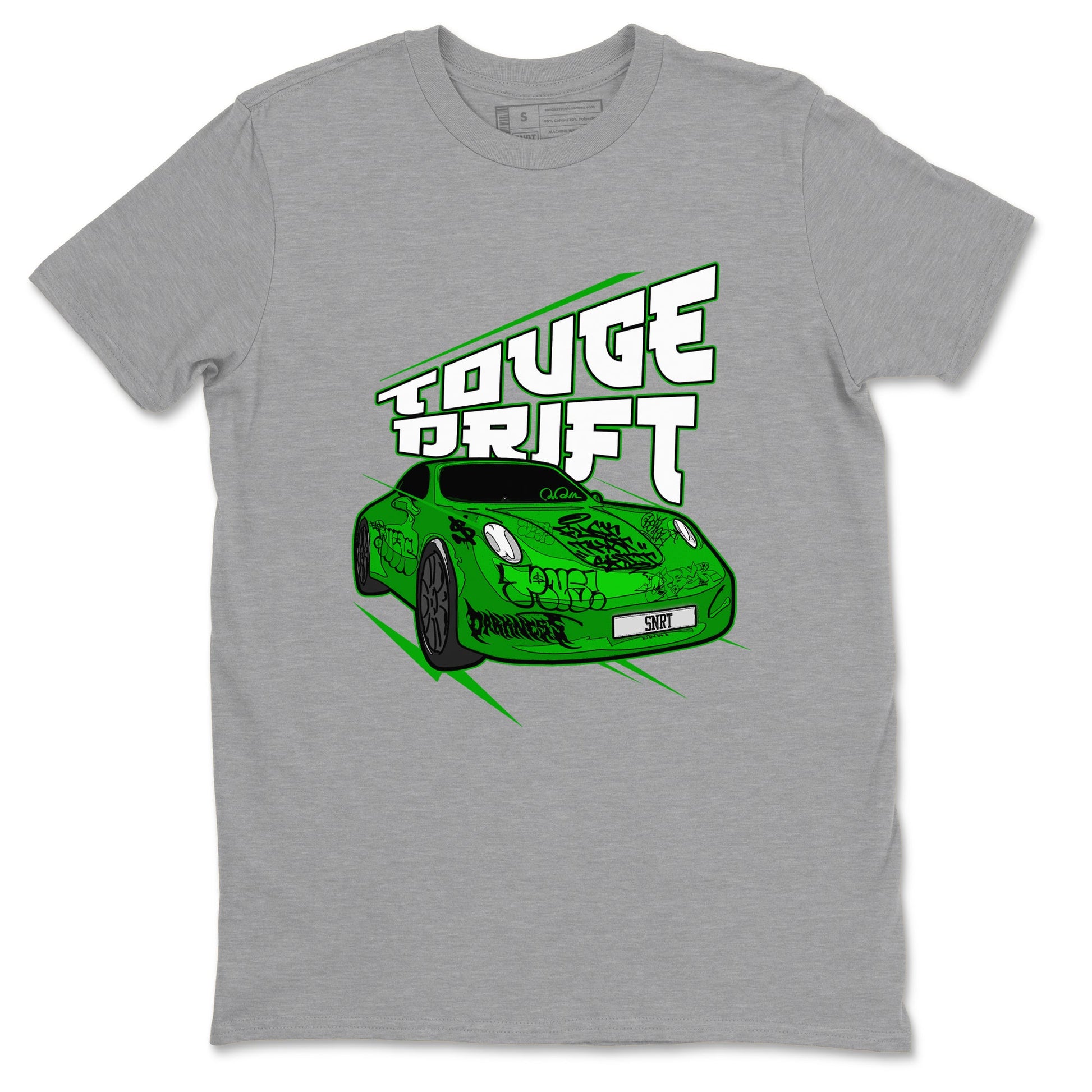 Air Jordan 5 Lucky Green shirt to match jordans Touge Drift sneaker tees AJ5 Lucky Green SNRT Sneaker Release Tees Unisex Heather Grey 2 T-Shirt