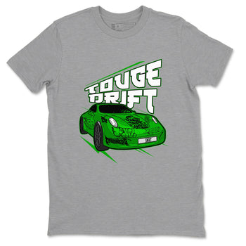 Air Jordan 5 Lucky Green shirt to match jordans Touge Drift sneaker tees AJ5 Lucky Green SNRT Sneaker Release Tees Unisex Heather Grey 2 T-Shirt