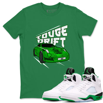 Air Jordan 5 Lucky Green shirt to match jordans Touge Drift sneaker tees AJ5 Lucky Green SNRT Sneaker Release Tees Unisex Kelly Green 1 T-Shirt