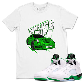 Air Jordan 5 Lucky Green shirt to match jordans Touge Drift sneaker tees AJ5 Lucky Green SNRT Sneaker Release Tees Unisex White 1 T-Shirt