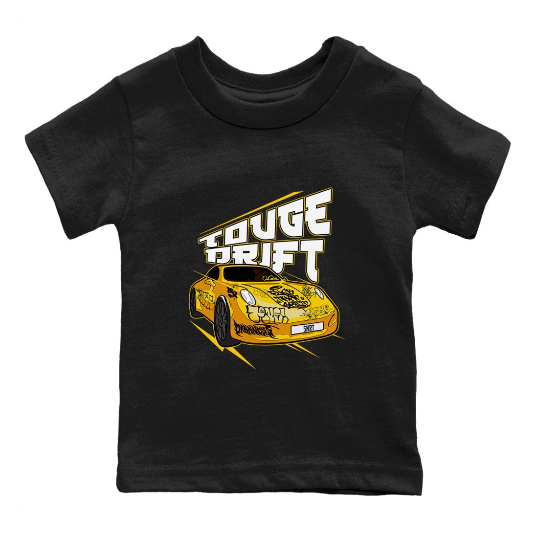 Air Jordan 6 Yellow Ochre shirt to match jordans Touge Drift sneaker tees AJ6 Yellow Ochre SNRT Sneaker Release Tees Baby Toddler Black 2 T-Shirt