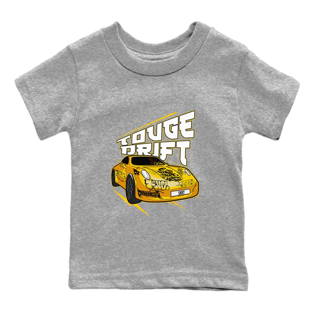 Air Jordan 6 Yellow Ochre shirt to match jordans Touge Drift sneaker tees AJ6 Yellow Ochre SNRT Sneaker Release Tees Baby Toddler Heather Grey 2 T-Shirt