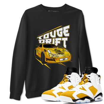 Air Jordan 6 Yellow Ochre shirt to match jordans Touge Drift sneaker tees AJ6 Yellow Ochre SNRT Sneaker Release Tees Unisex Black 1 T-Shirt