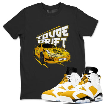 Air Jordan 6 Yellow Ochre shirt to match jordans Touge Drift sneaker tees AJ6 Yellow Ochre SNRT Sneaker Release Tees Unisex Black 1 T-Shirt